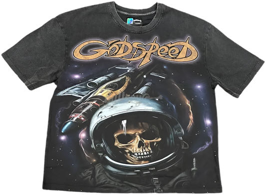 GODSPEED Space Traveler Tee (Black Wash)