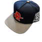 ROUGHPLAY Black and Grey Orange Logo Hat