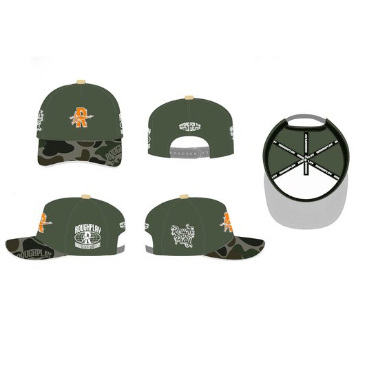 ROUGHPLAY CAMO SNAPBACK GREEN