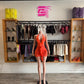 Vogue Women’s Orange Mini Dress
