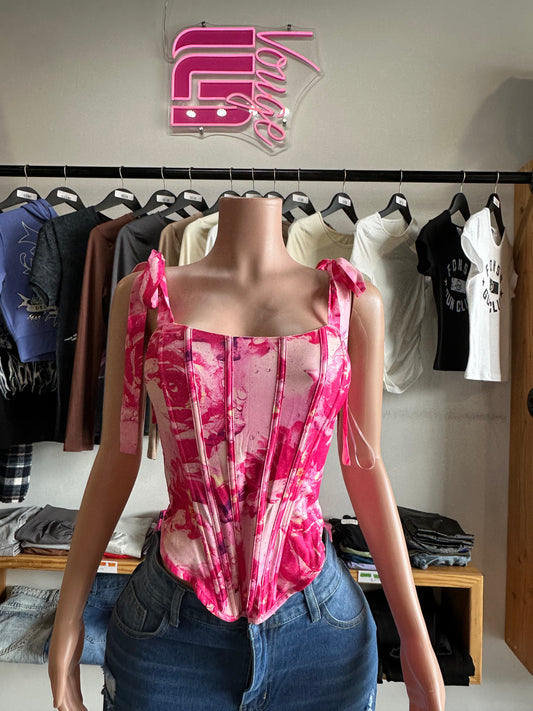 Womens Pure Love Corset Top Pinko