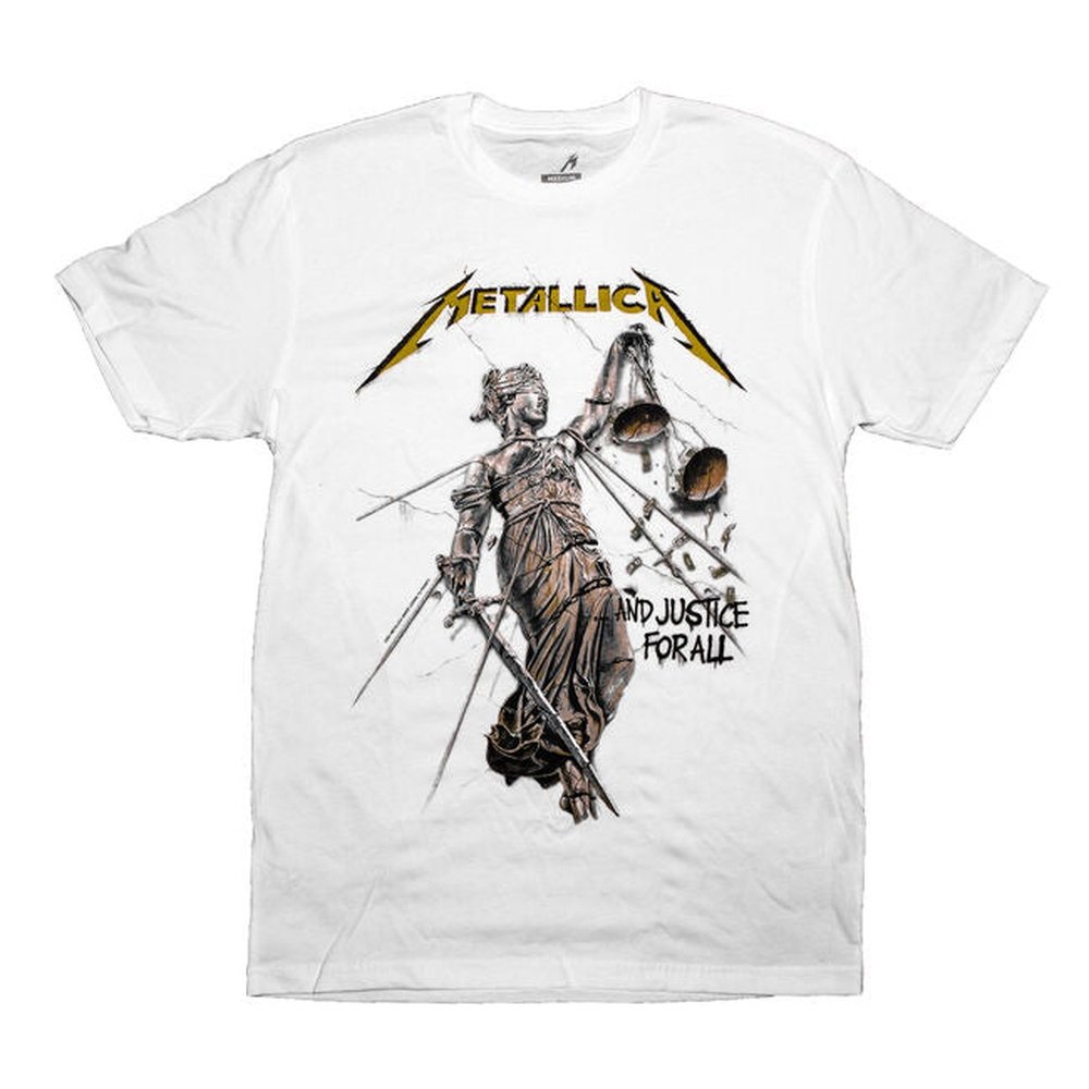 Metallica “Justice” White Tee