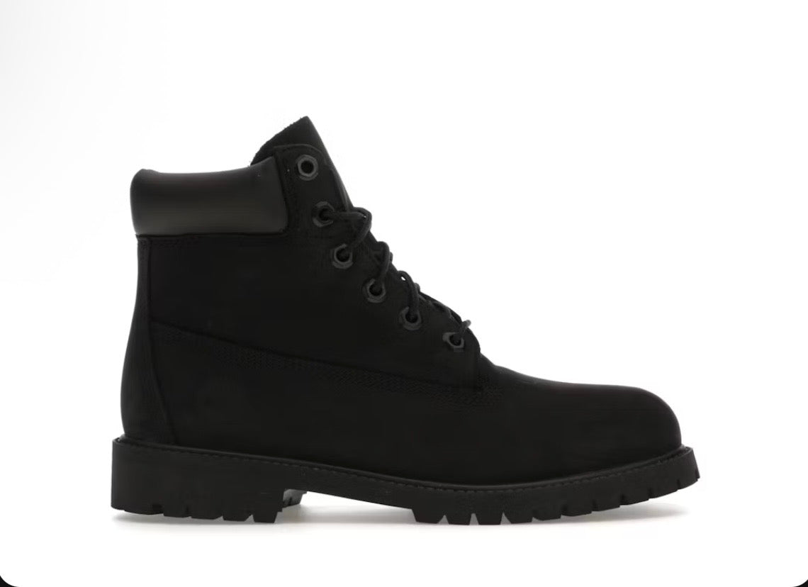 Timberland 6 Inch Boot Black Nubuck Premium (PS)