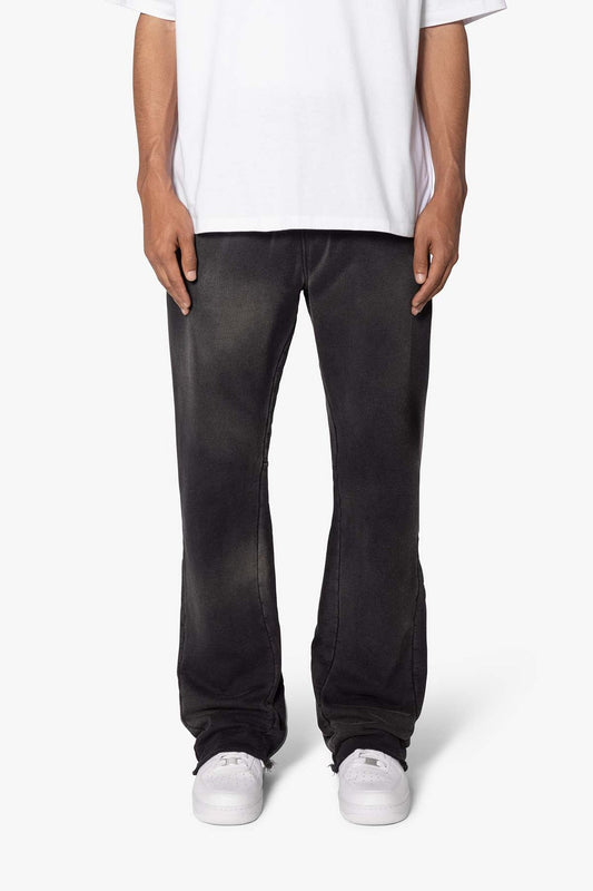 MNML Faded Bootcut Sweatpants (black)