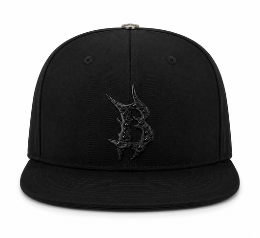 BTBG Black Logo W/ Black Rhinestones Black Hat