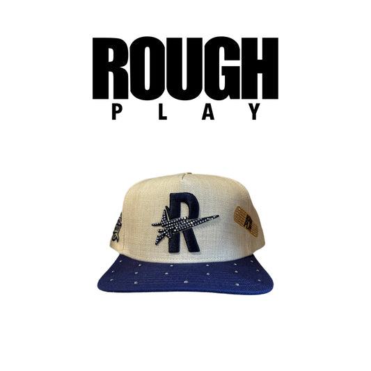ROUGHPLAY Tan and Navy Hat