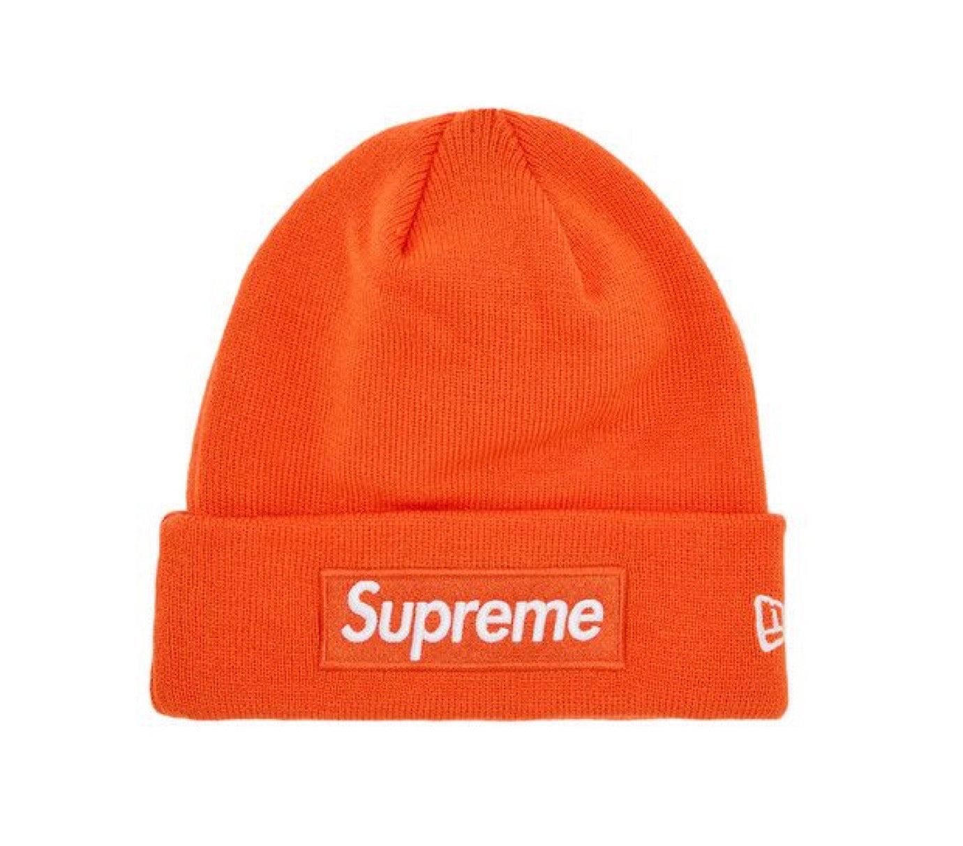 Supreme New Era Box Logo Beanie FW25 Beanie Orange