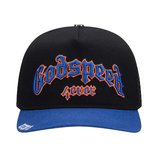 GODSPEED GS Forever Trucker Hat (Black/Blue/Orange)