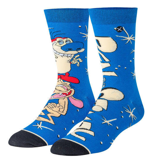 ODD SOX Ren and Stimpy Socks