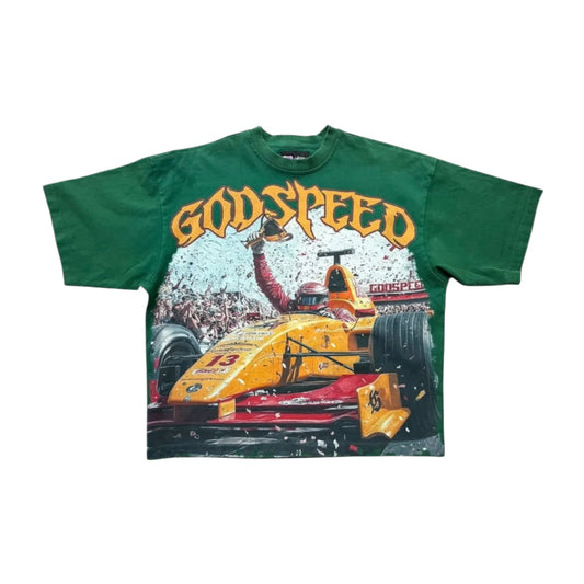 GODSPEED F1 Finish Line tee (green)
