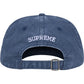 SUPREME Washed Canvas S Logo 6-Panel Navy