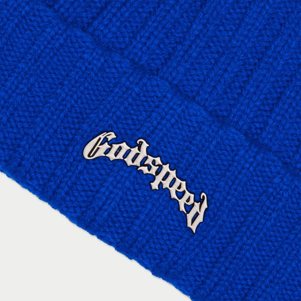 GODSPEED OG Logo Emblem Beanie (cobalt)