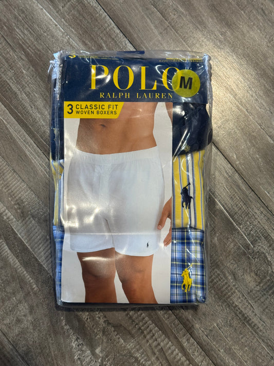 POLO Ralph Lauren Classic Woven Boxers (Navy,Yellow,LightBlue)