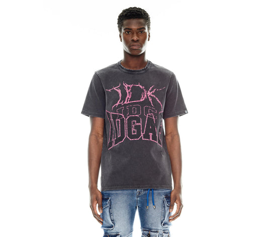 CULT Short Sleeve Crew Neck Tee “IDK IDC IDGAF” (charcoal black)