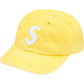 SUPREME Washed Canvas S Logo 6-Panel Yellow
