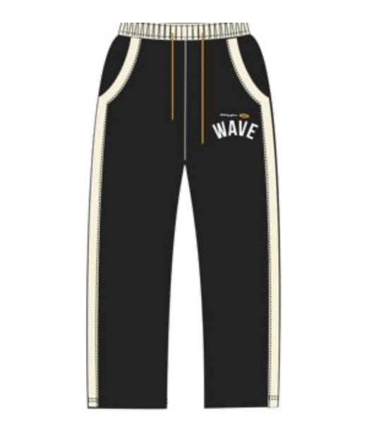MR.WAVE Distressed Wave Sweatpants (black)