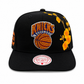 Polanco Caps New York Knicks Iced-Out Black Floral Hat