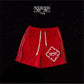 VERIFIED Rhinestone Shorts (red)