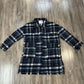 Vogue Women’s Plaid Shirt Jacket (blue)