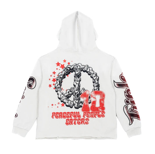TRIPLE SEVENS All Star Football Hoodie (white)