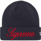 SUPREME New Era Script Beanie (navy)