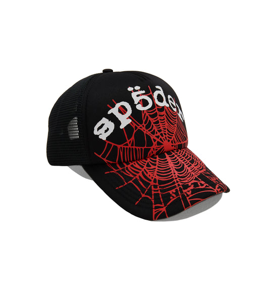 SP5DER OG Web V2 Trucker Hat (red/black)
