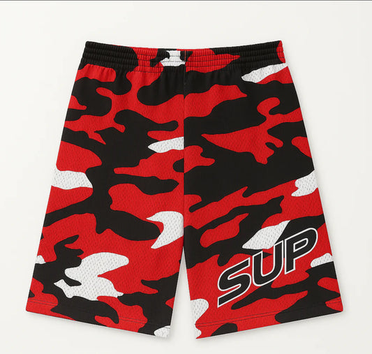 SUP Red Camo Shorts