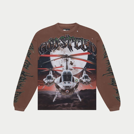GODSPEED Air Strike LS T-Shirt (mocha)