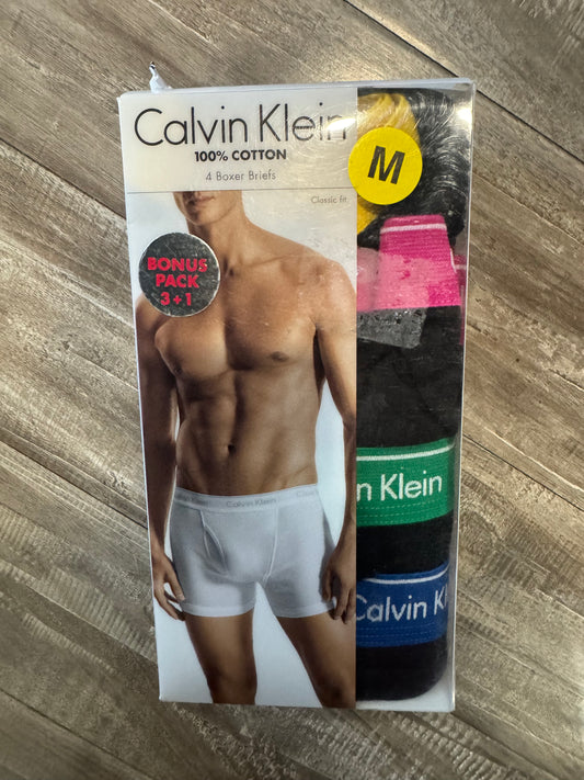 Calvin Klein Cotton Boxer 4 pack (Black/Yellow,Black/Pink,Black Green,Black/Blue)