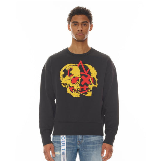CULT Crew Neck Fleece Sweatshirt (black)