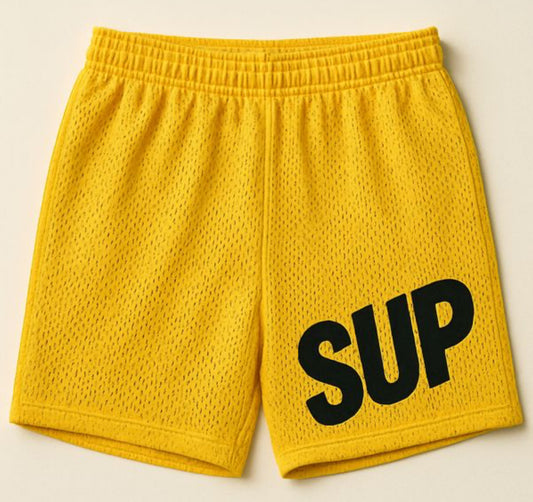 SUP Yellow Black Shorts