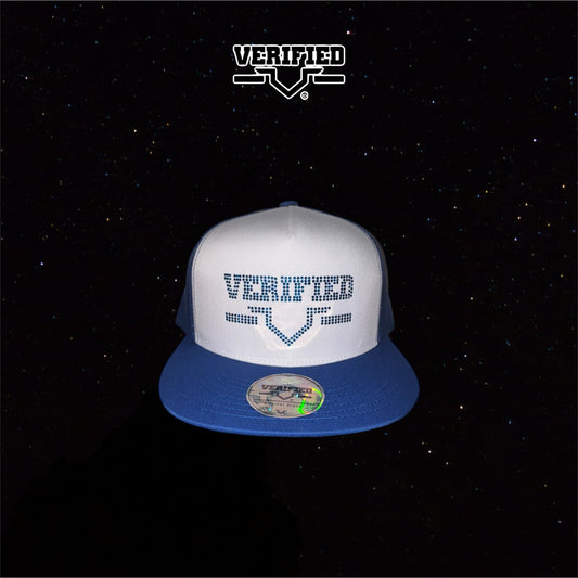 VERIFIED BLUE RHINESTONE HAT