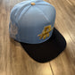 ROUGHPLAY Blue and Black Yellow Logo Hat