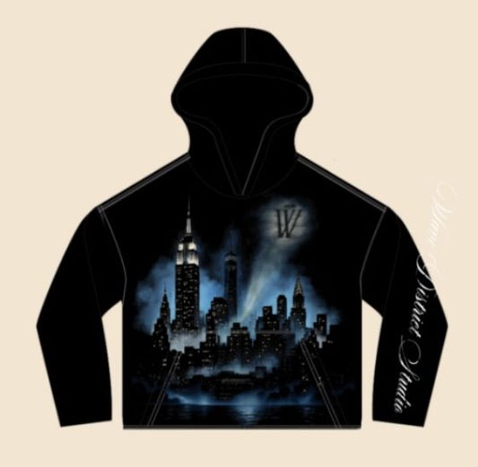 MR.WAVE DISTRICT GOTHAM HOODIE (Black)