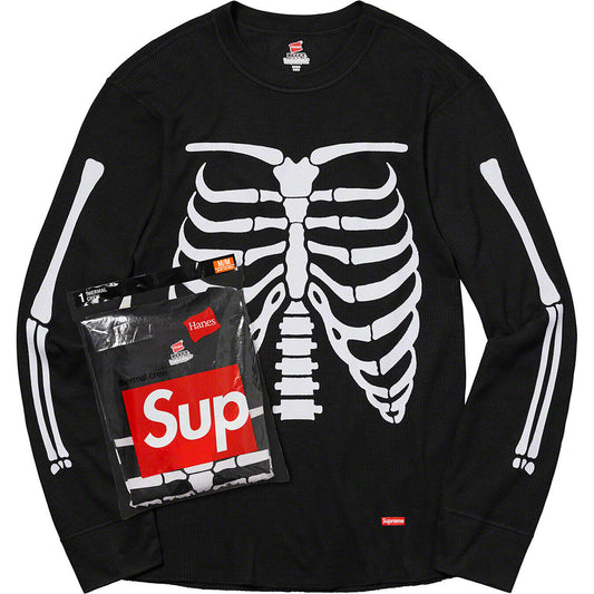 SUPREME Hanes Skeleton Thermal (black)