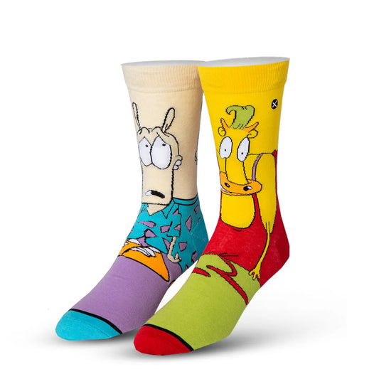 ODD SOX Rocko’s Modern Life Rocko and Heffer socks