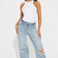 Straight Leg Jeans - Medium Blue Wash