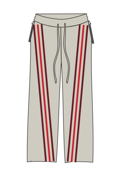 MR.WAVE CREW DISTRICT SWEATPANTS (Cream/Red)