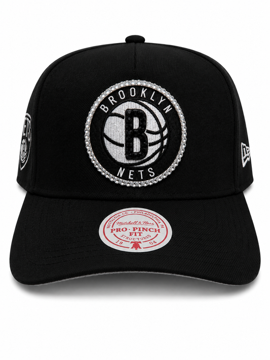 POLANCO-CAPS Brooklyn Nets Iced-Out Circle Hat
