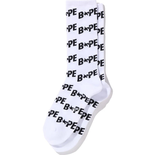 Bape Wh/Bl Socks