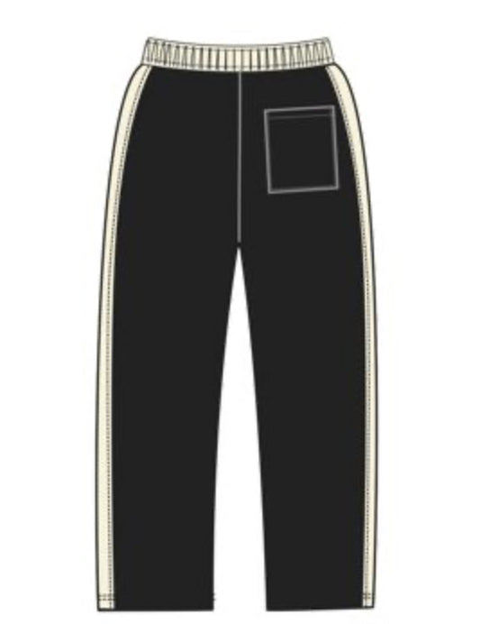 MR.WAVE Distressed Wave Sweatpants (black)