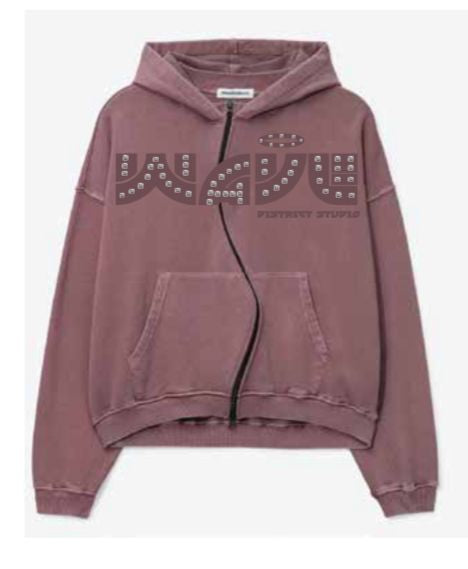 MR.WAVE STUDIO DISTRICT (WAVEBERRY) ZIP HOODIE