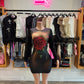 Vogue Women’s Rose Mini Dress (black)