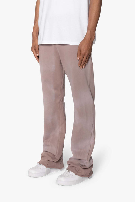 MNML Faded Bootcut Sweatpants (mauve)
