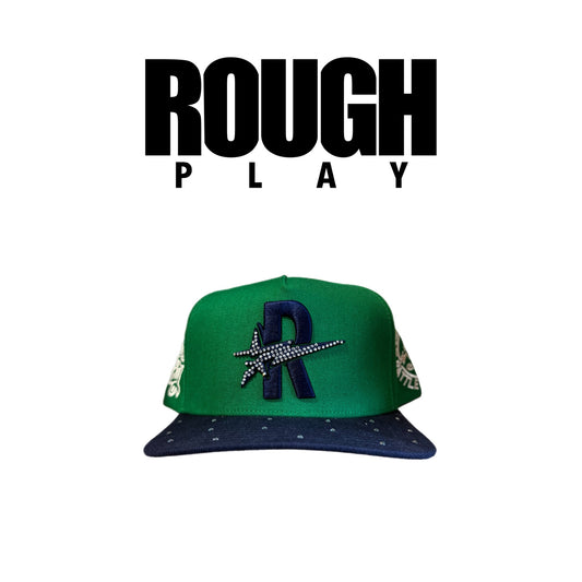 ROUGHPLAY Green and Navy Hat