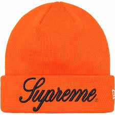 SUPREME New Era Script Beanie (orange)