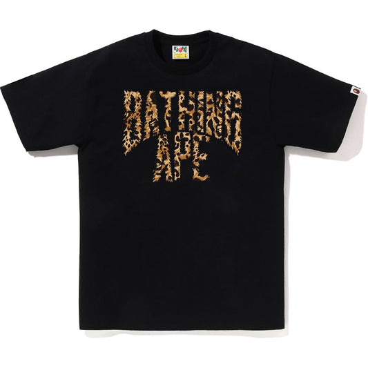 BAPE WILD LEOPARD PATTERN NYC LOGO TEE