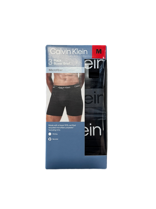 CALVIN KLEIN Microfiber Boxers (black/grey/black)