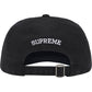 SUPREME Washed Canvas S Logo 6-Panel Black