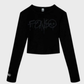 FONSO cropped tee (BLACK)
